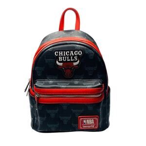 NWT NBA Chicago Bulls Logo Loungefly Mini Backpack